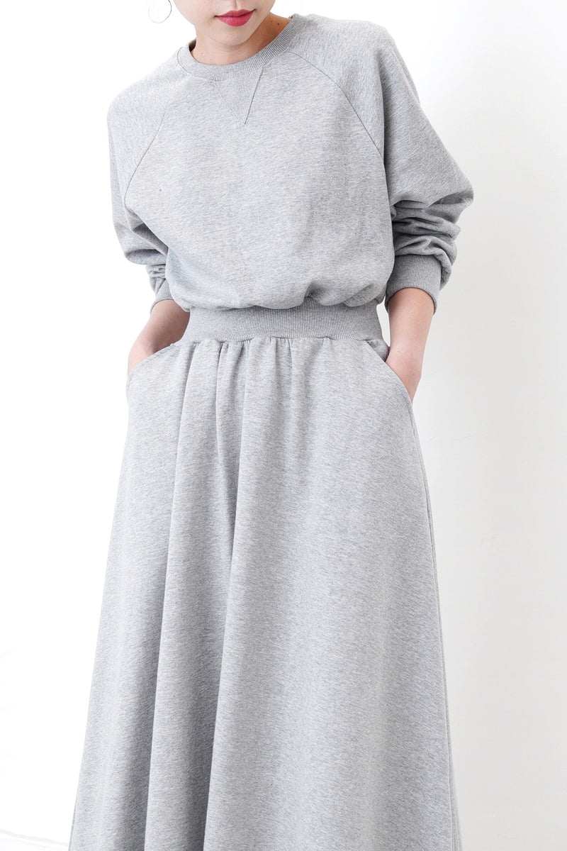 Grey sweater dress w/ pockets