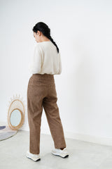 White soft knit in double layering