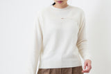 White soft knit in double layering