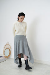 White knit crop jacket in fringe trimmed