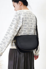 Premium cardigan in love letter print