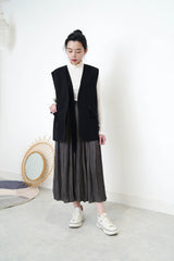 Black vest w/  strap detail