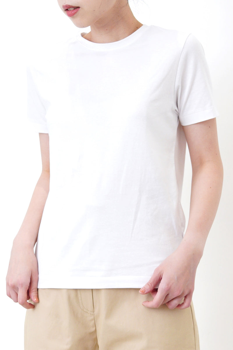 White basic tee top