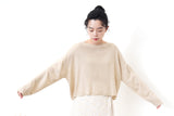 Coconut knit top in crop cut