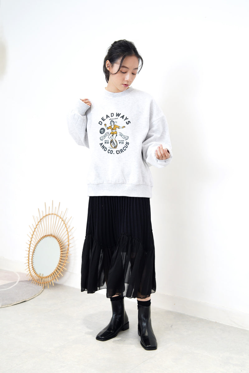 Black knit skirt w/ oganza  bottom