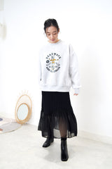 Black knit skirt w/ oganza  bottom