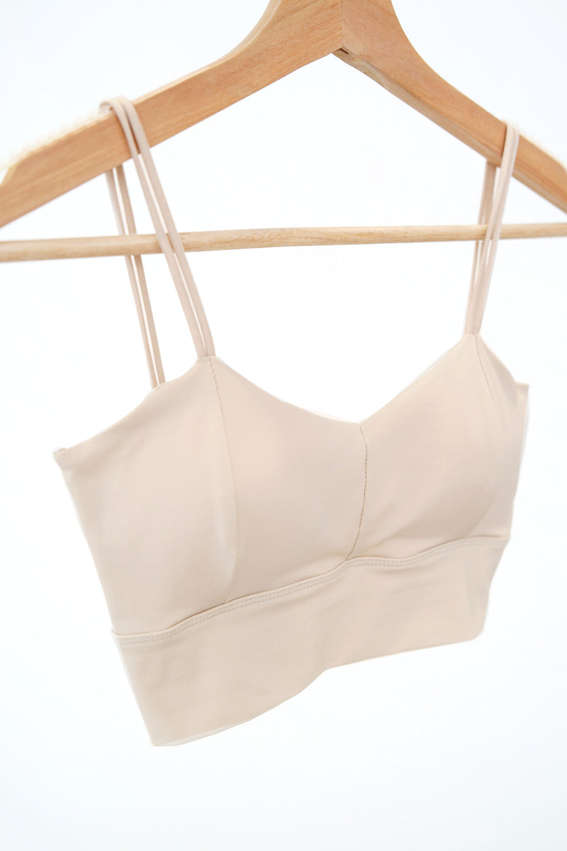 Nude cami bra top