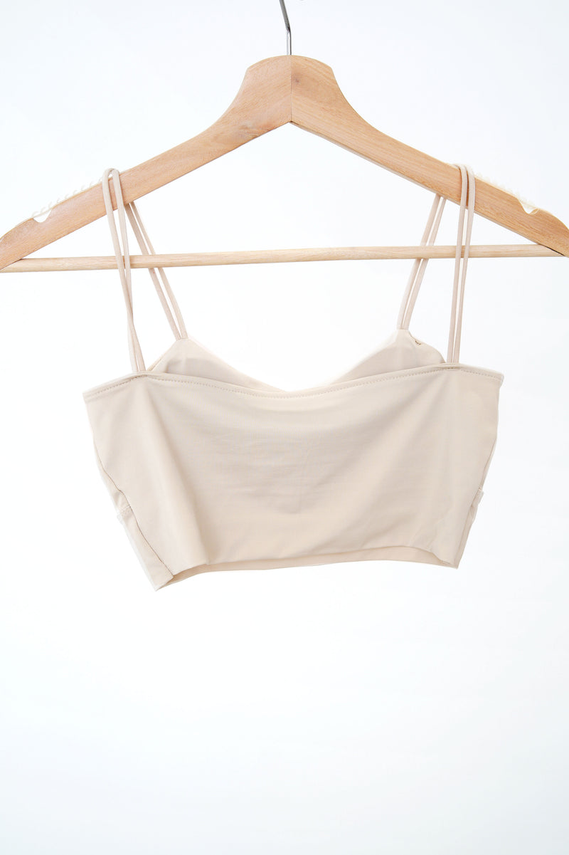 Nude cami bra top