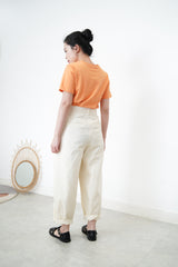 Orange basic tee