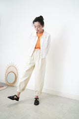Orange basic tee