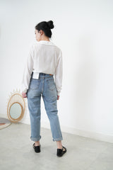 Pencil cut jeans