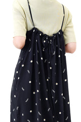 Black cami floral dress w/ adj. straps
