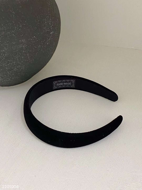 Black velvet headband