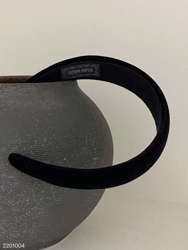 Black velvet headband