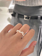 faux pearl ring