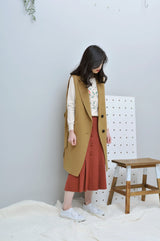 Beige waistcoat w/ detail back