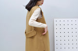 Beige waistcoat w/ detail back