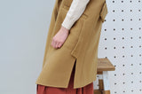 Beige waistcoat w/ detail back