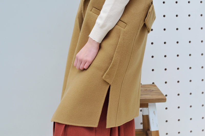Beige waistcoat w/ detail back