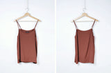 Brown camisole w/ adjustable straps